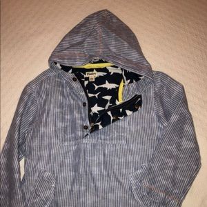 Hatley Shark Chambray hoodie jacket